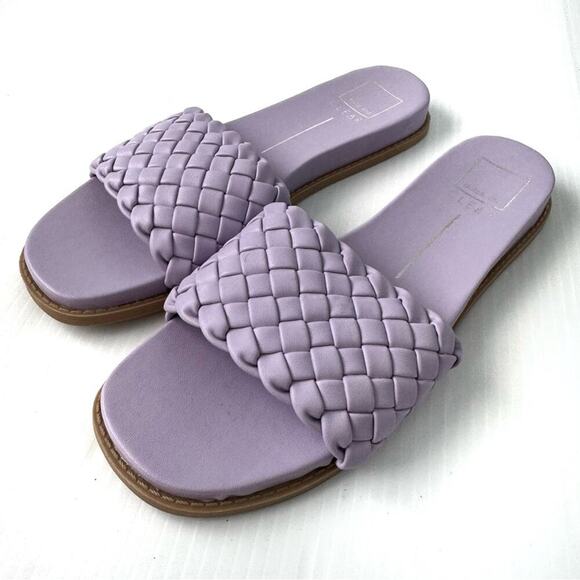 Dolce Vita Grazie basket weave slide sip on sandals lilac size 9.5 purple - Picture 1 of 11